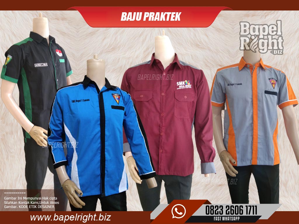 Baju Praktek SMK, Baju jurusan SMK, Wearpack SMK