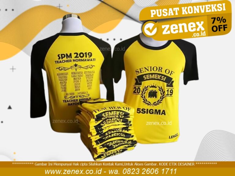 Desain kaos perpisahan kelas 6