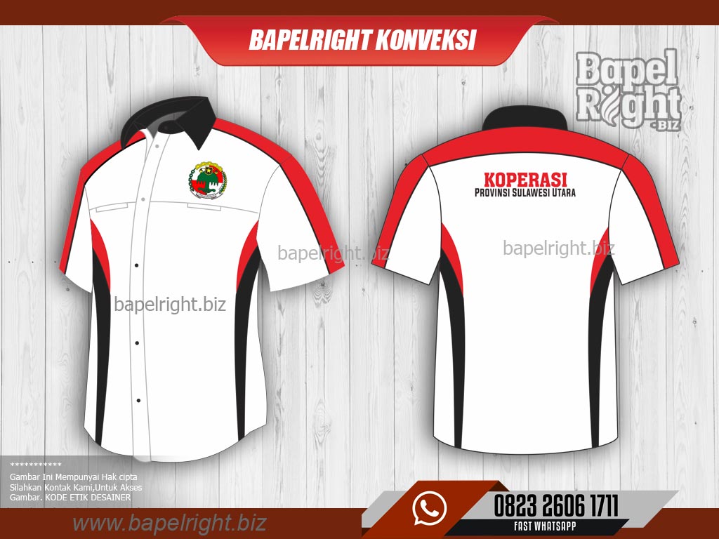 Baju Koperasi merah putih